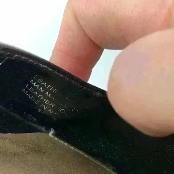 Antonio Melani heels sz 8.5 Black leather leather 90s Y2k - Picture 5 of 7